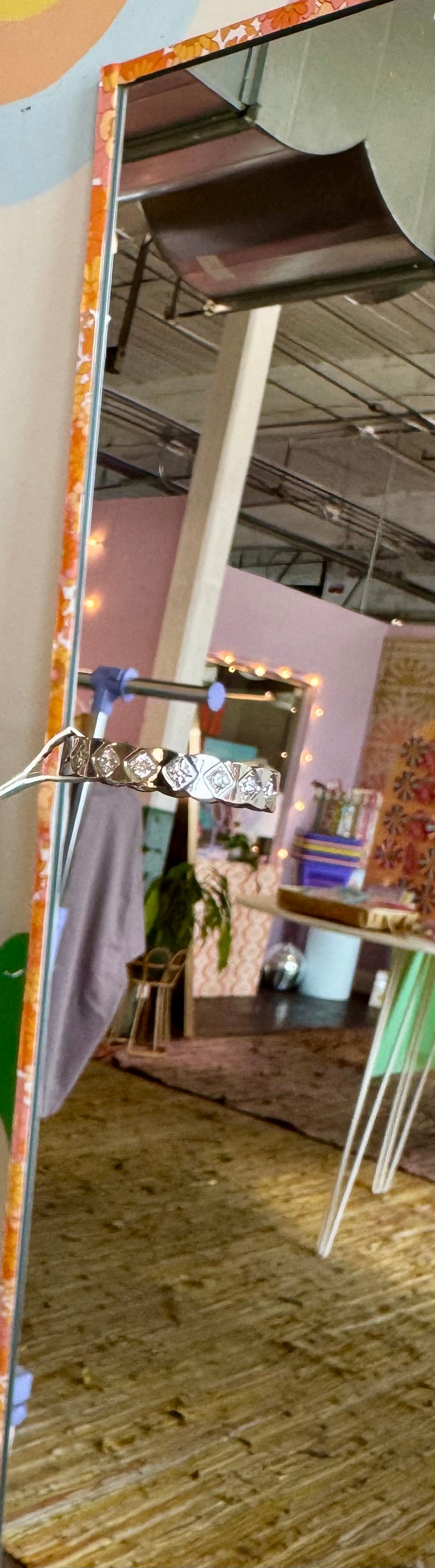 Braided Clear Gem Band