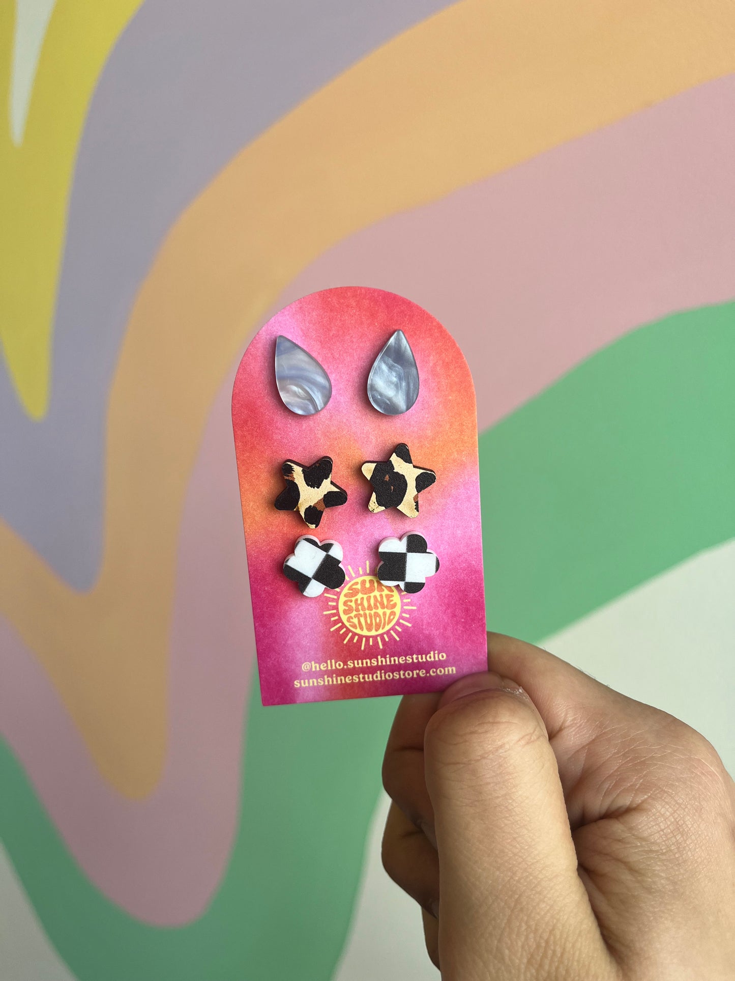 Colorful Printed Stud Pack