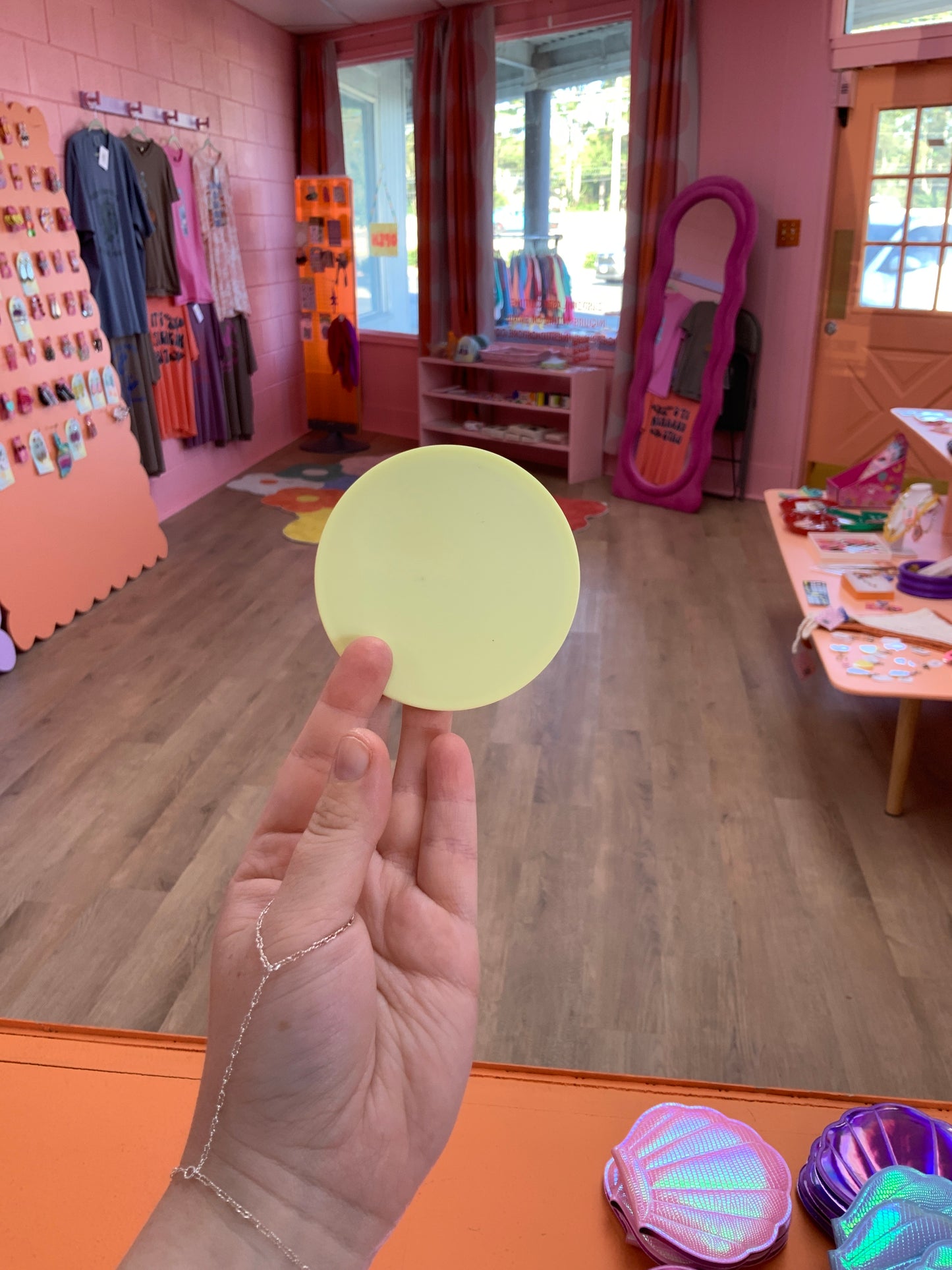 Matte Circle Travel Mirror