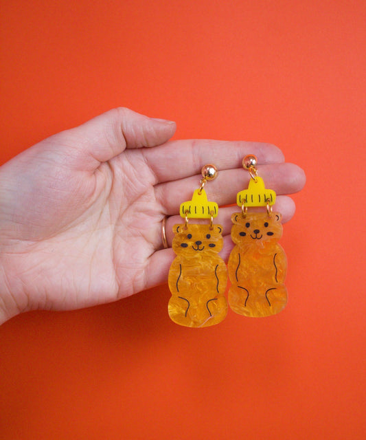 Honey Bear Earrings