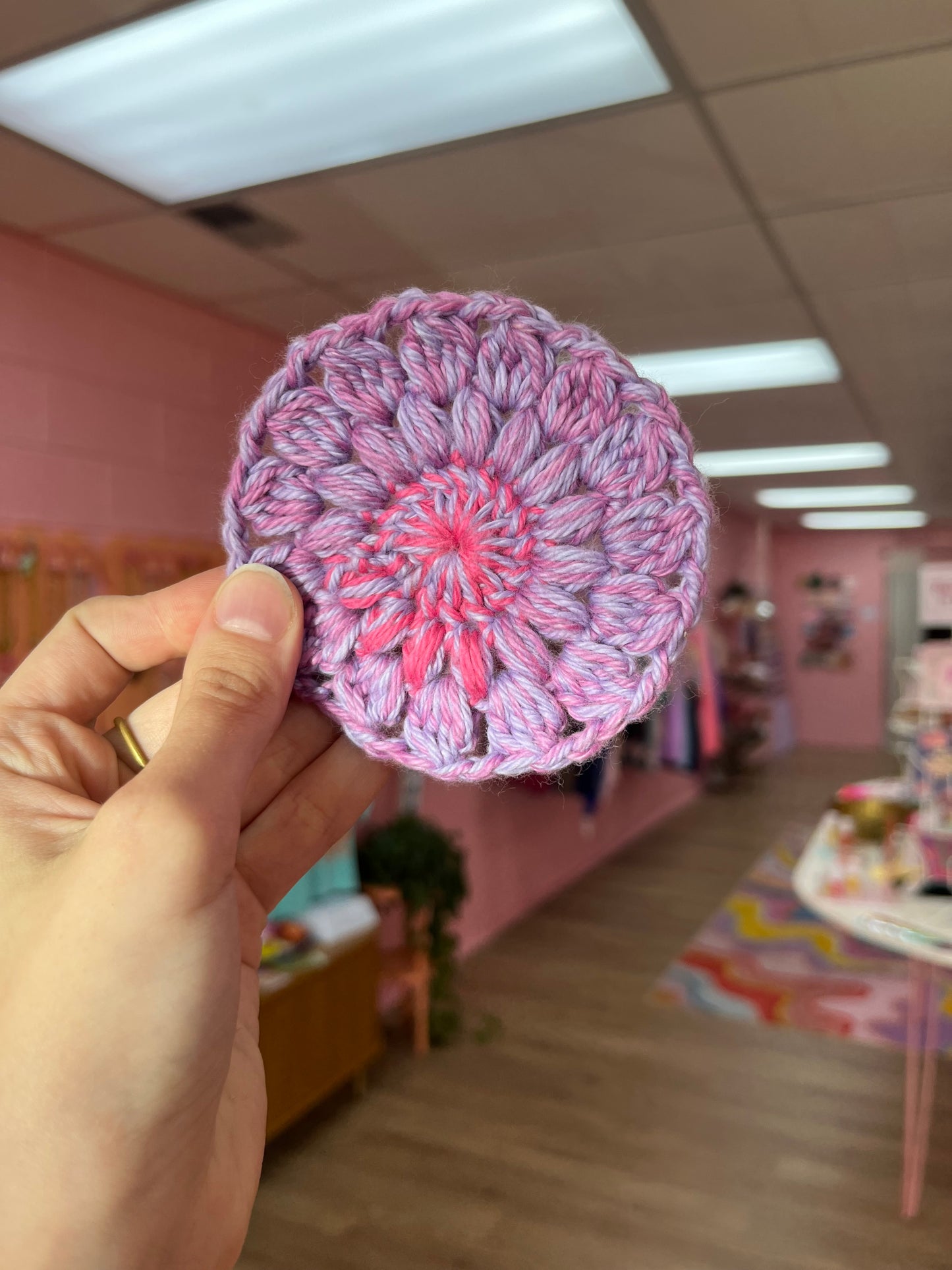 Circular Crochet Coaster