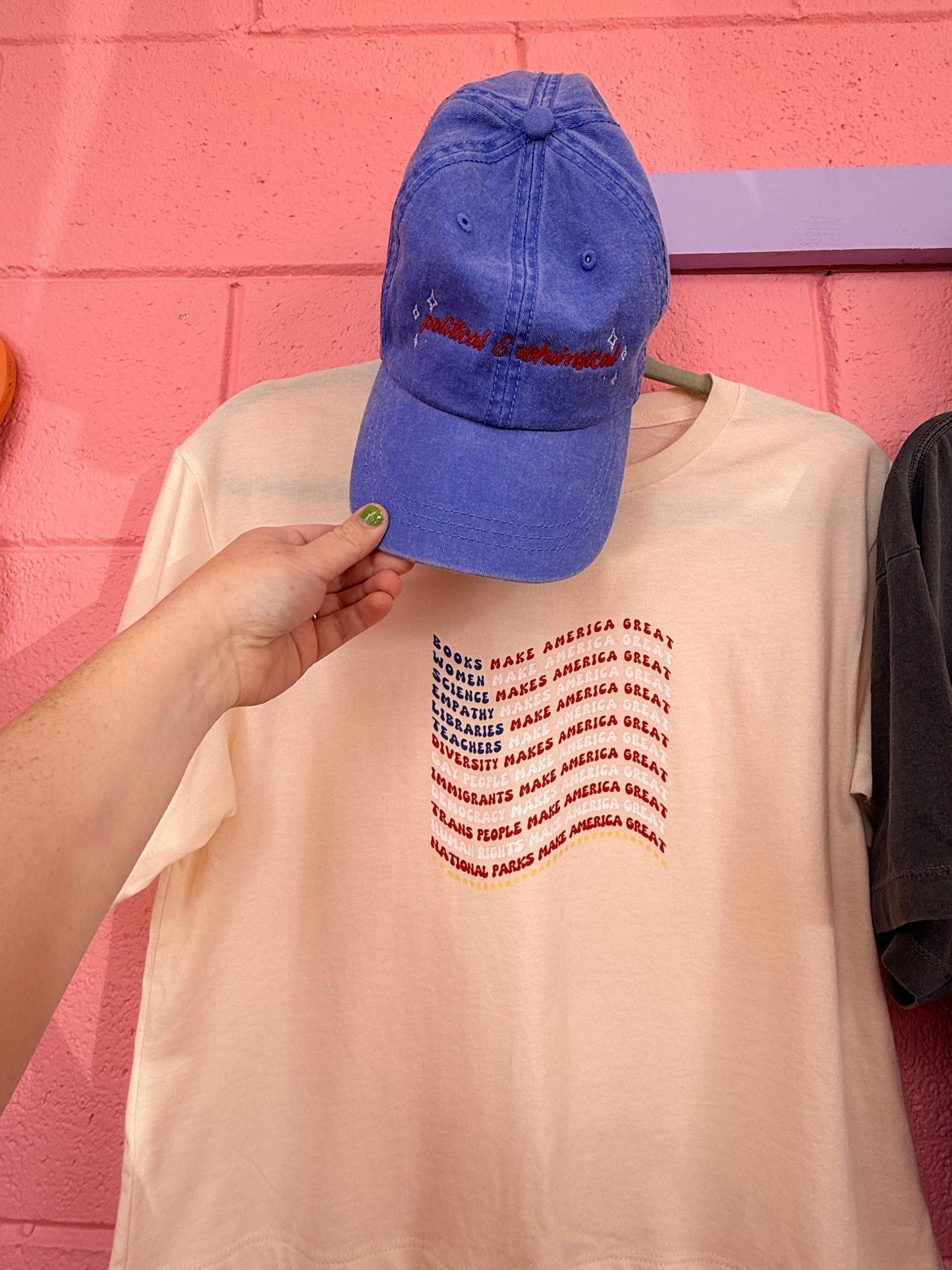 What Actually Makes America Great Flag Graphic Tee