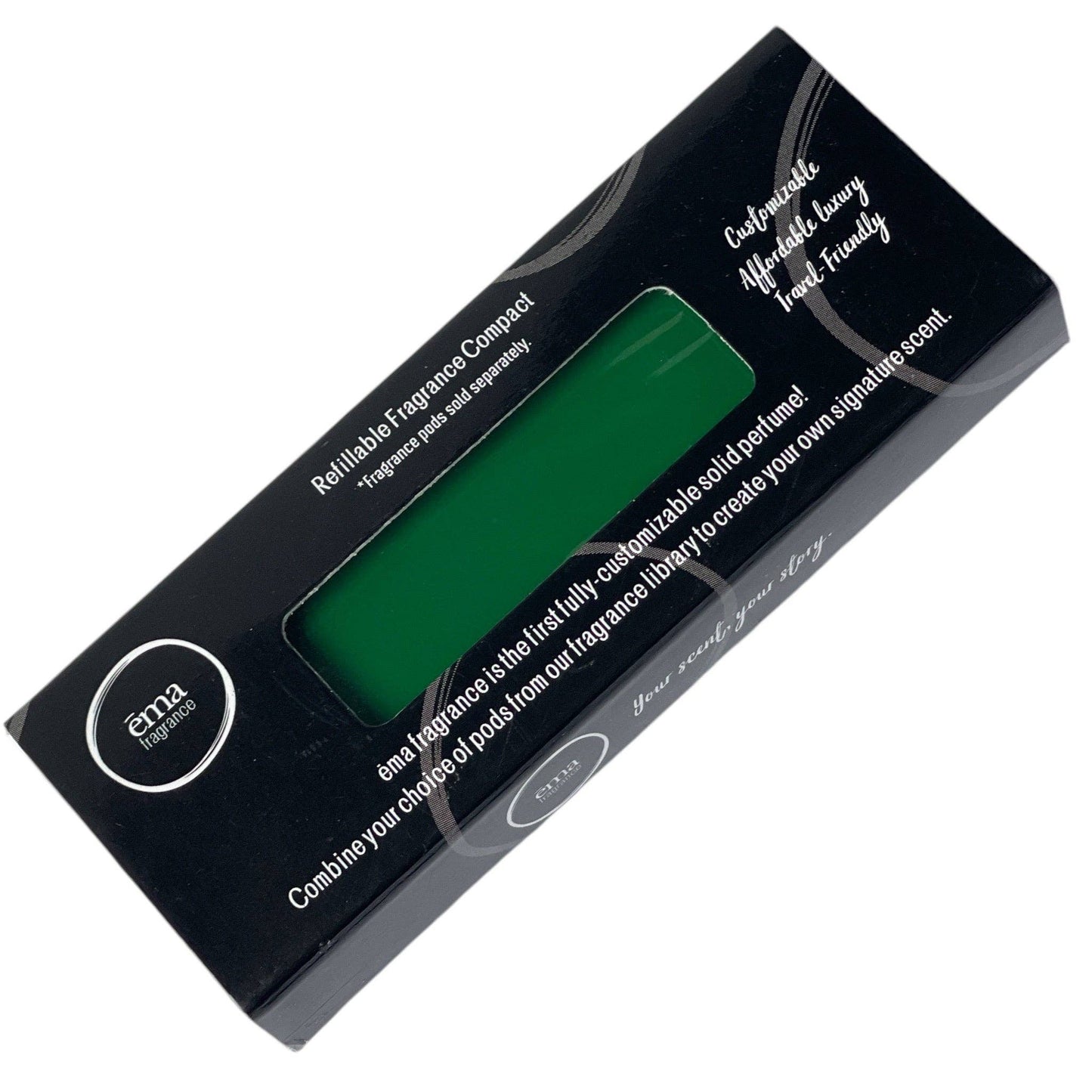 Ibiza Jade Green Refillable Compact - ēma 