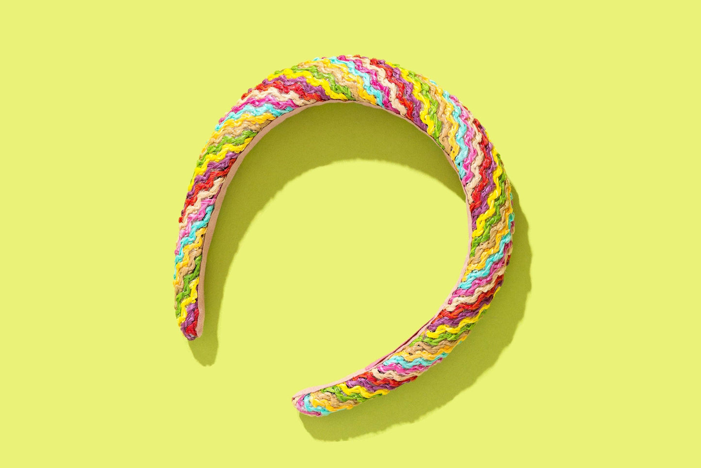 Padded Headband - Rattan - Colorful Waves - Ava