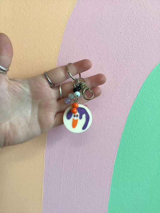 Ghost Cookie Keychain
