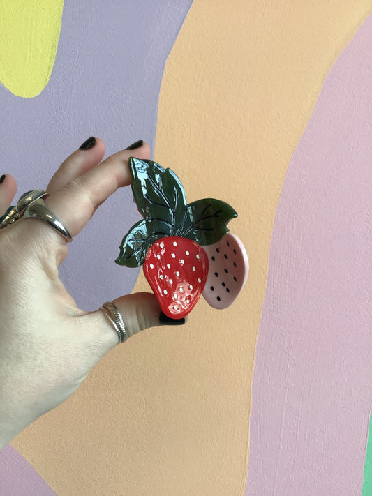 Sweet Strawberry Hair Claw