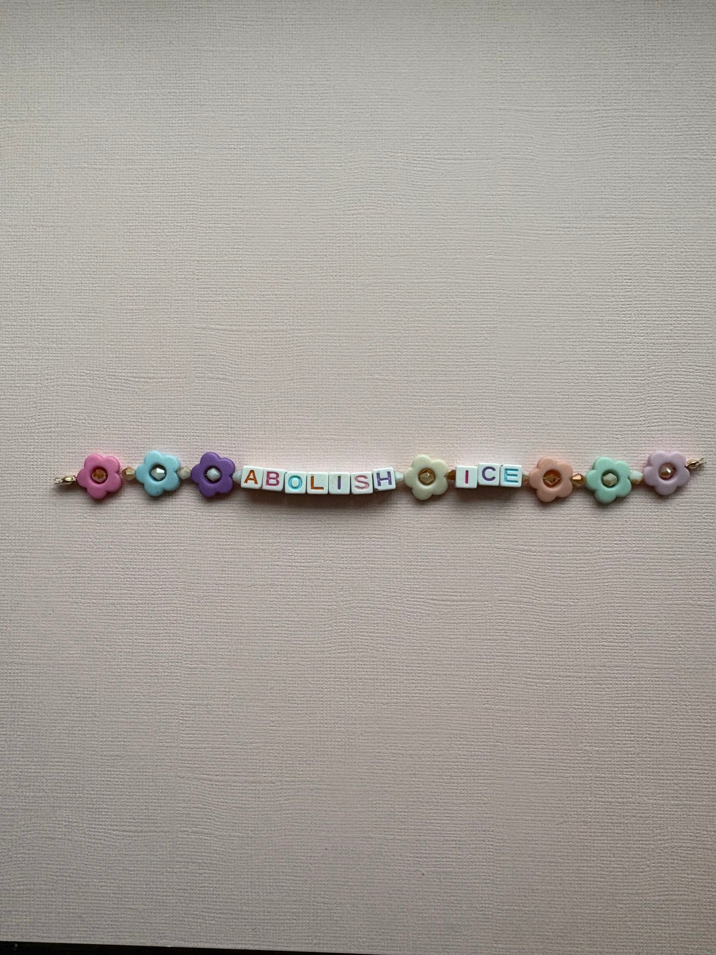 Abolish Ice Flowers Bracelet or Bag Charm