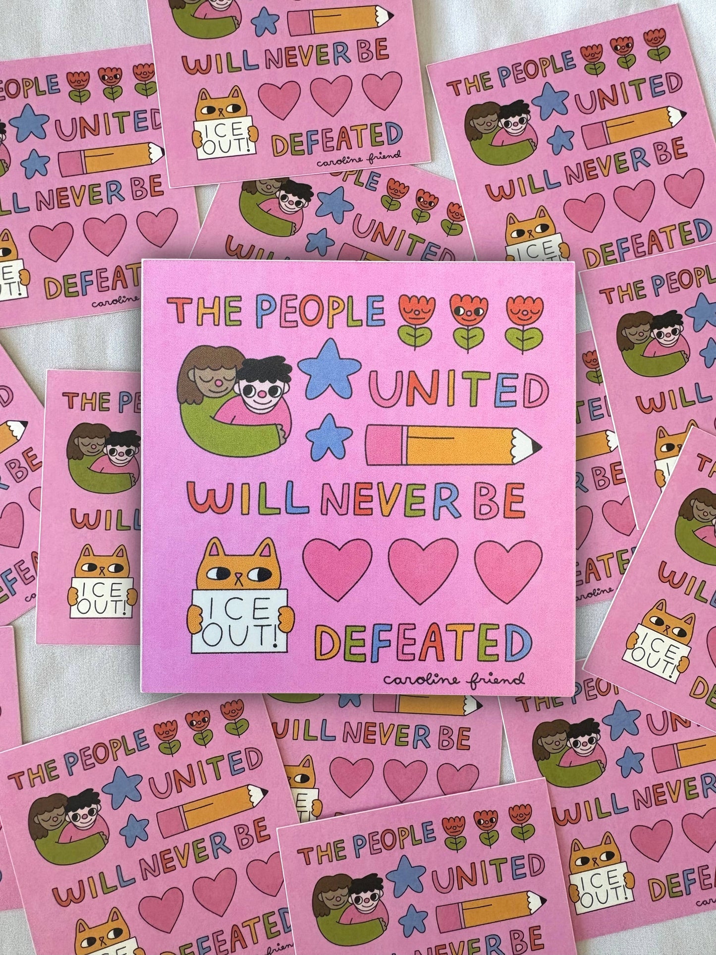 The People United Sticker | Anti-ICE Vinyl Waterproof