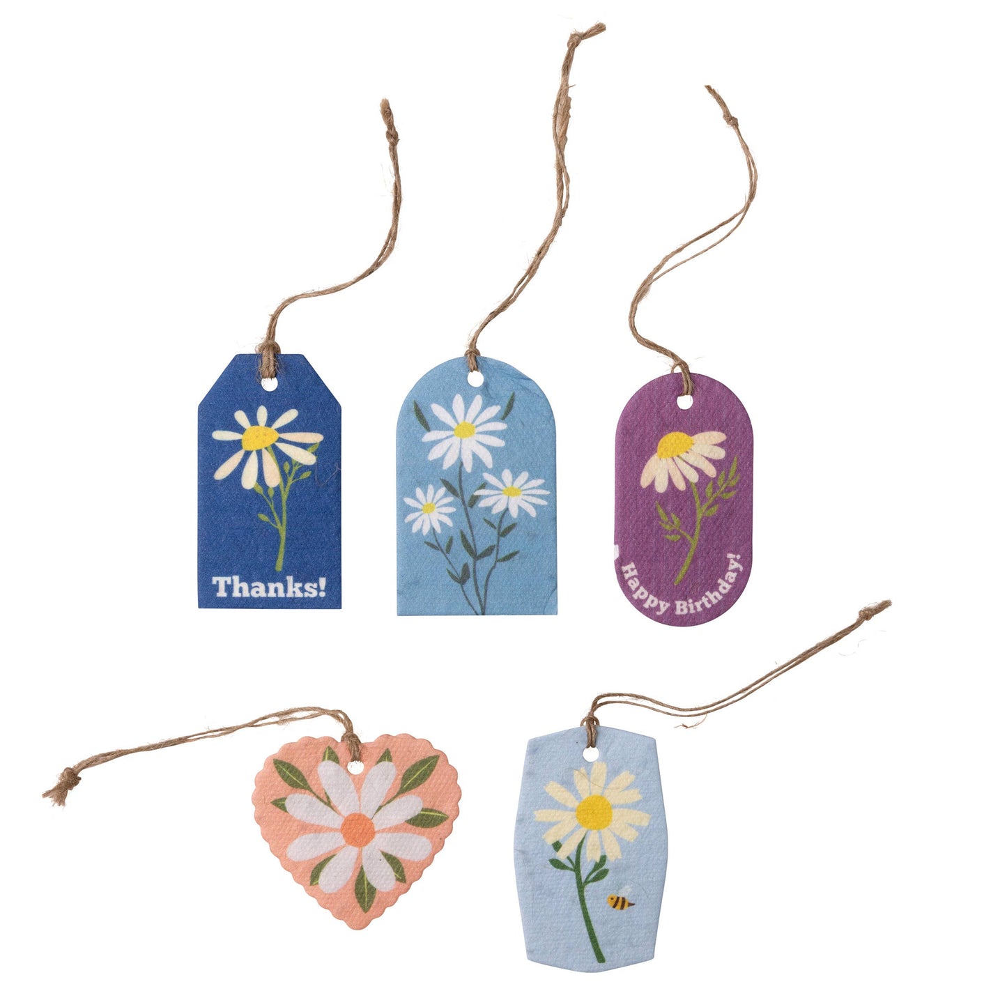 Plantable Seed Gift Tags - Vintage Seed Design, 5 Gift Tags: Carrots