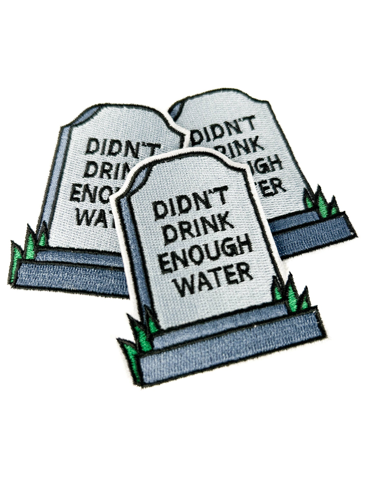 Didn’t Drink Enough Water Embroidered Patch | Funny Cocktail