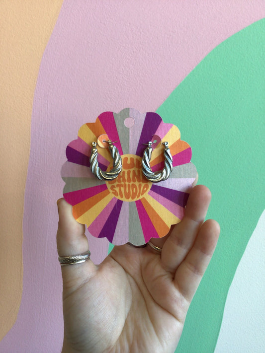 Reba Titanium Hoops