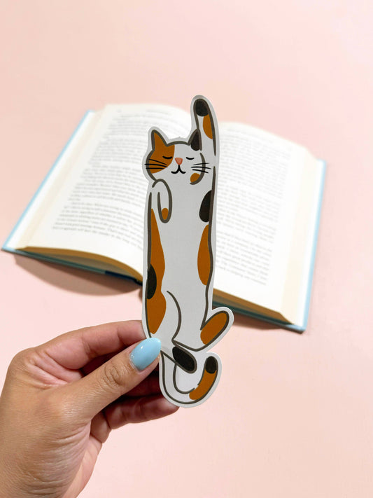 Calico Cat Die Cut Bookmark