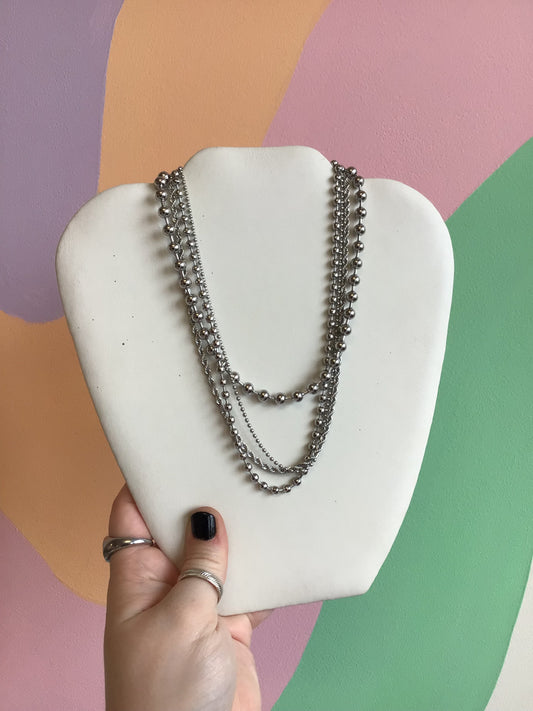 4 in 1 Titanium Layered Necklace