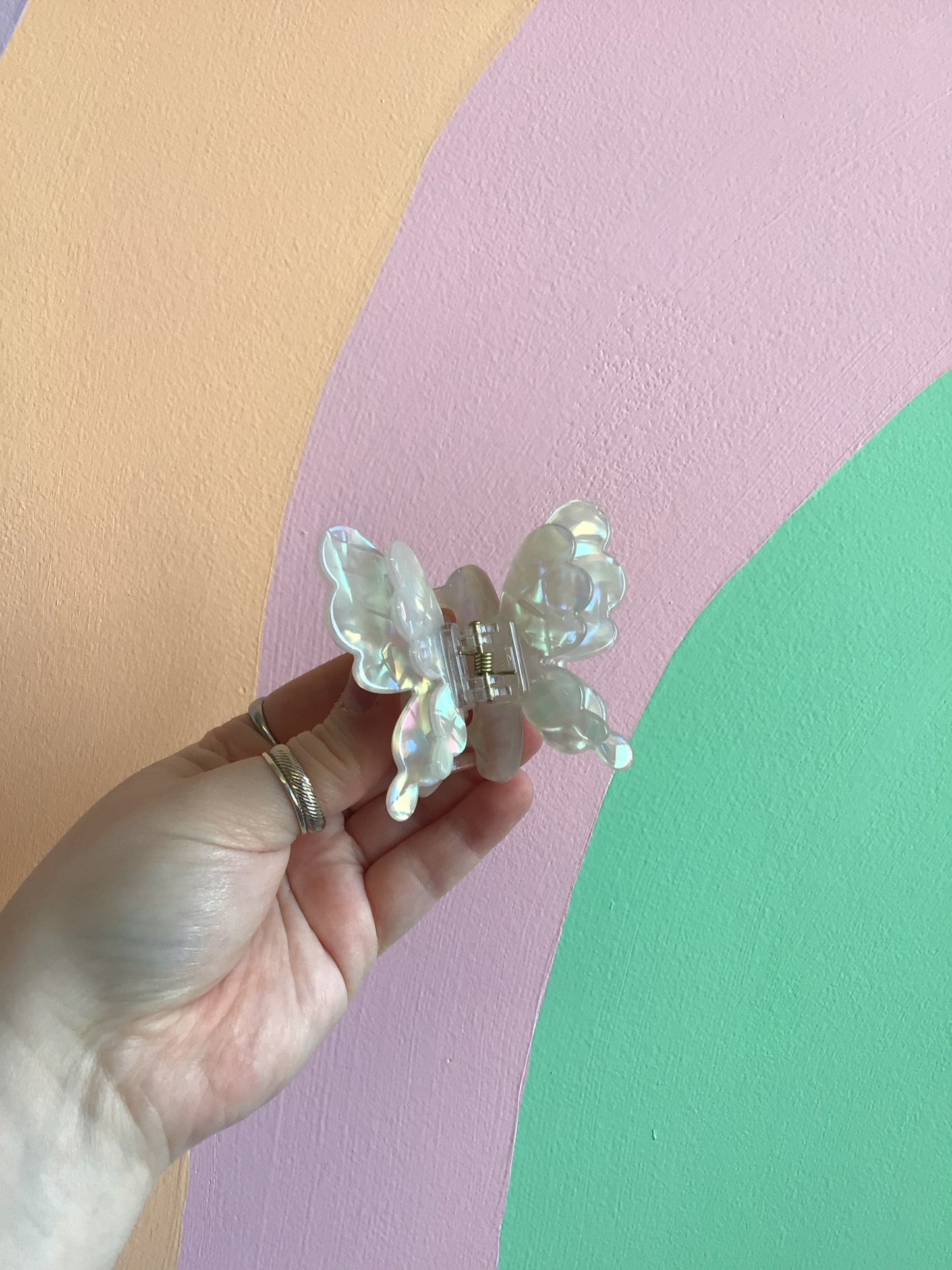 Bubbly Butterfly Hair Claws