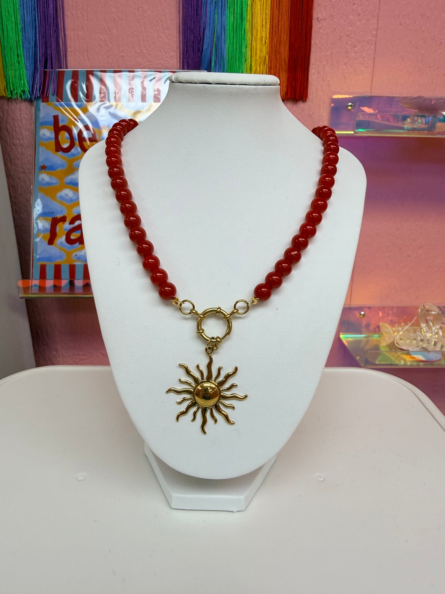 Maude Titanium Beaded Necklace