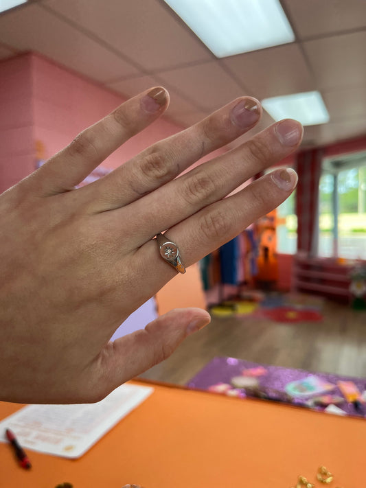 Twinkle Titanium Ring