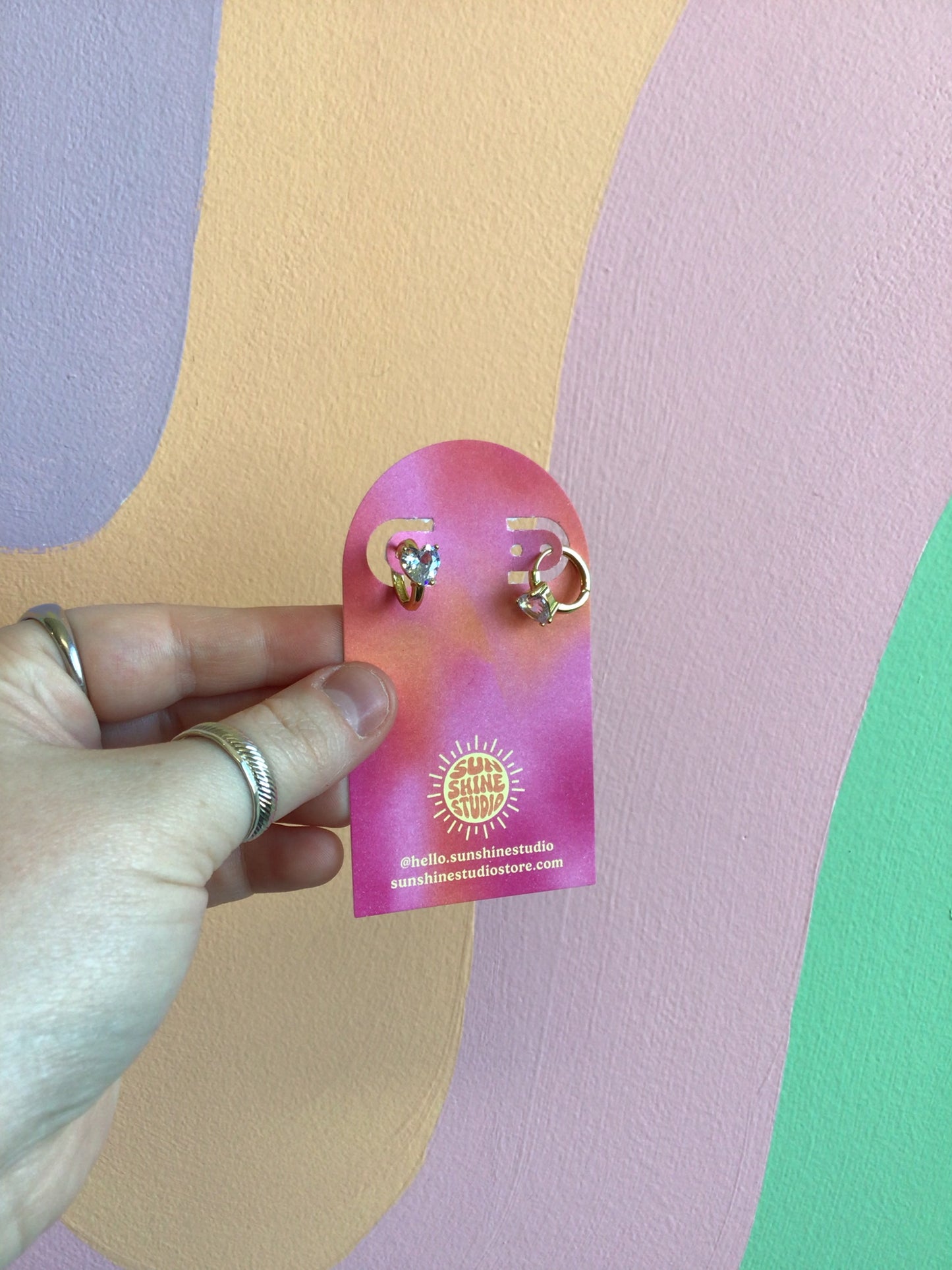 Nickel-Free Heart Huggie