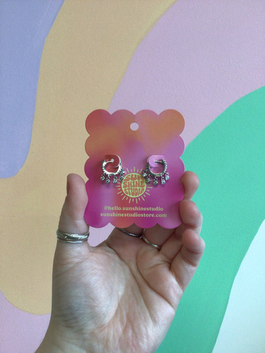 Jangly Stainless Steel Huggies