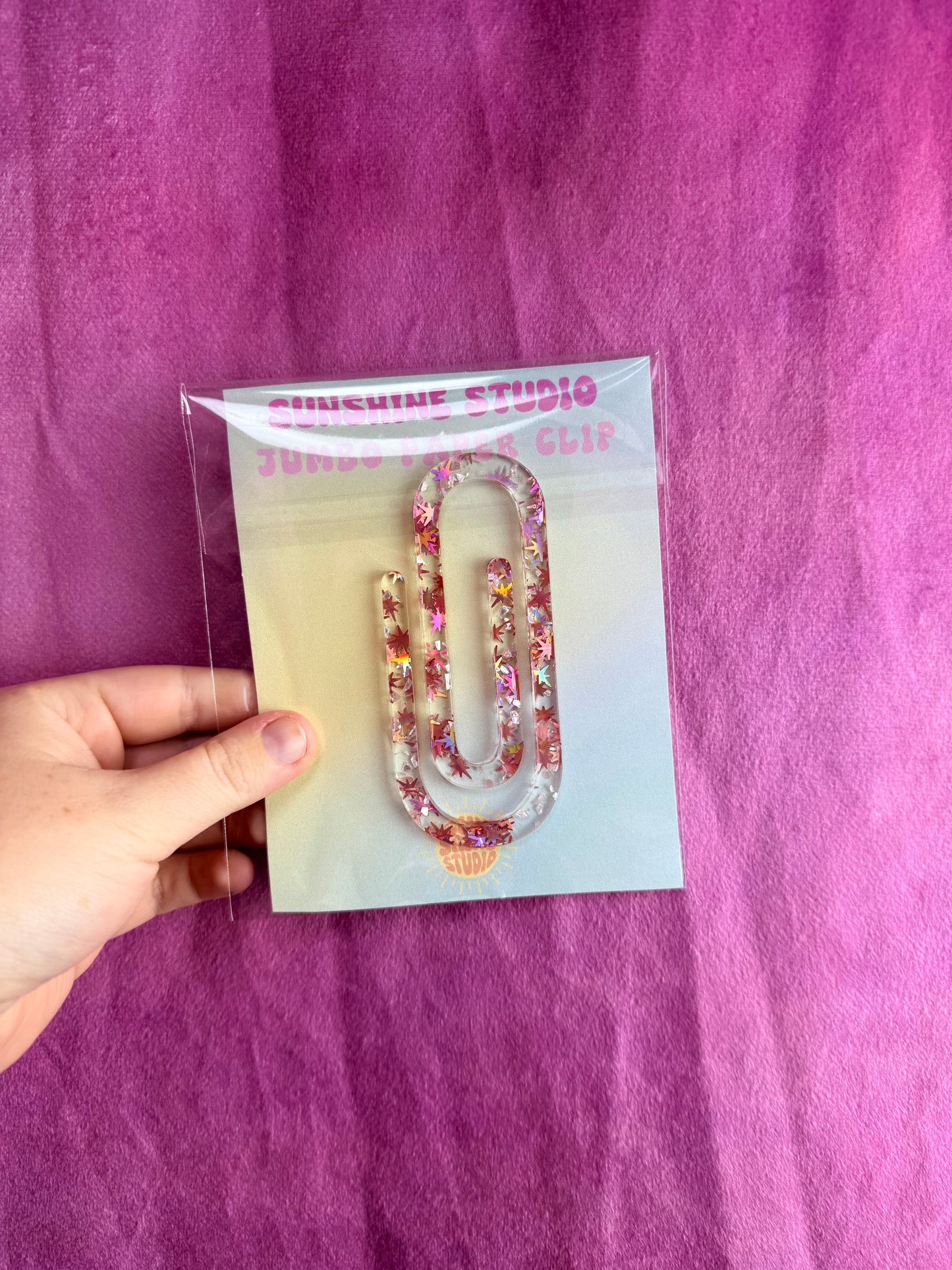 Colorful Jumbo Paperclips