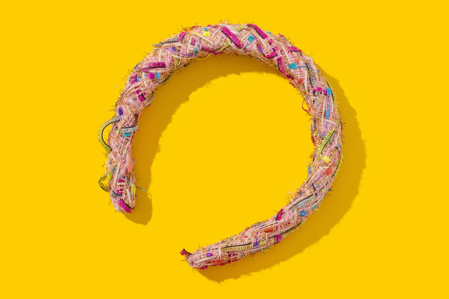 Padded Headband - Tweed + Party Ribbon - Peyton