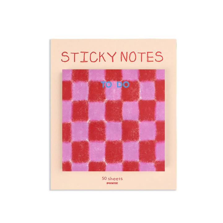 To Do Checkered Sticky Notes