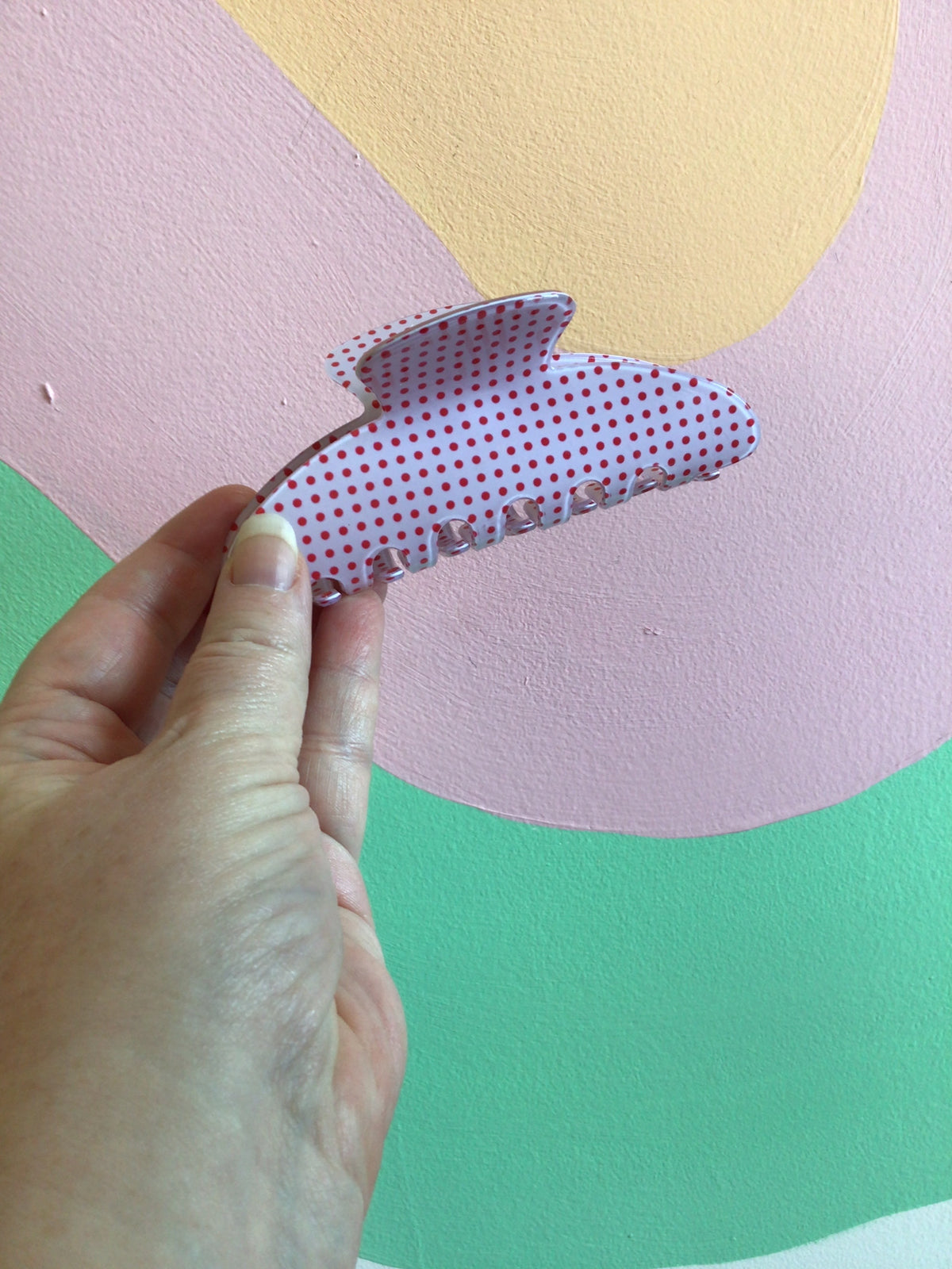 Polka Dot Hair Claws