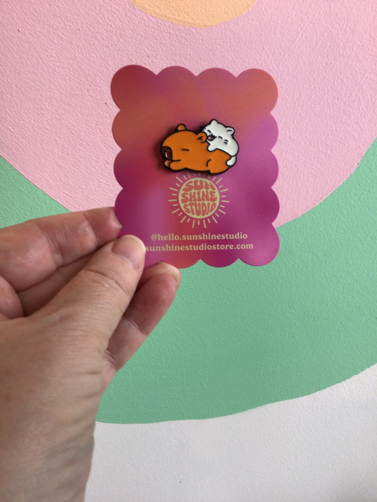 Capybara Enamel Pin