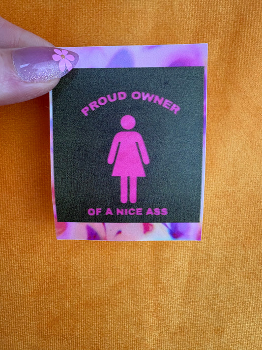Proud Owner of a Nice Ass sticker