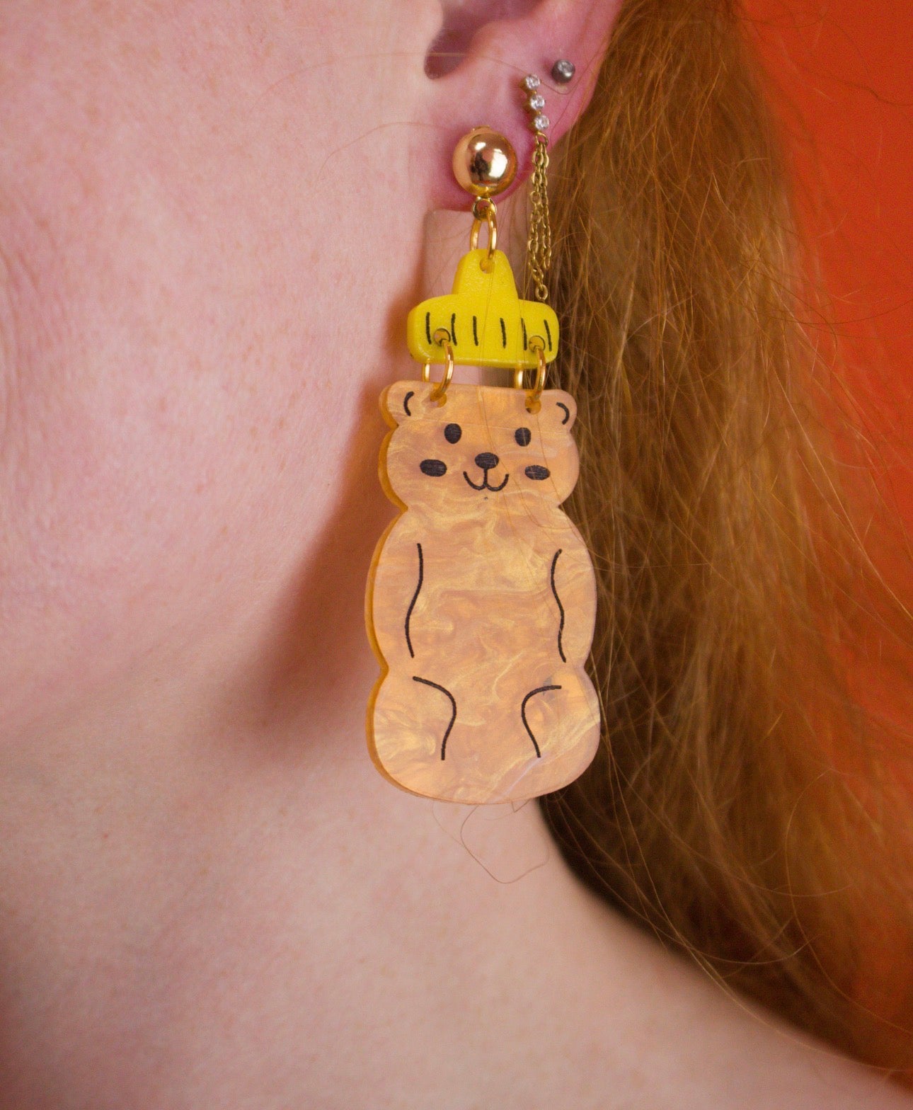 Honey Bear Earrings