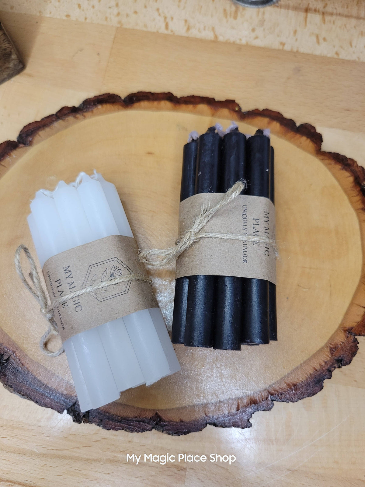 Pack of 10 colored spell candles, Chime Candle 4 Inches: Black