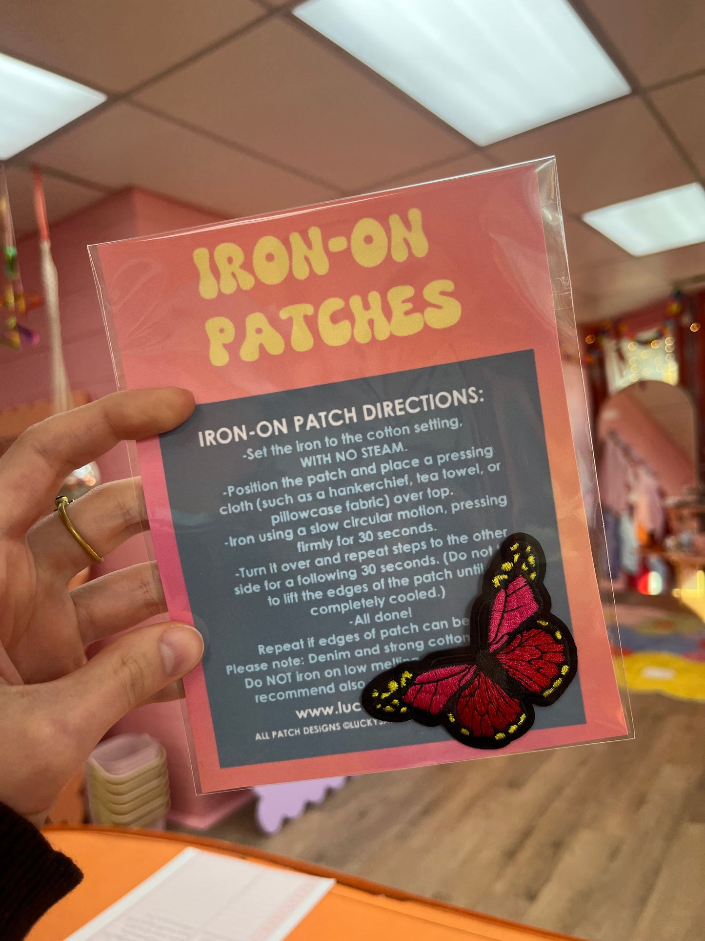 Butterfly Iron-On Patch
