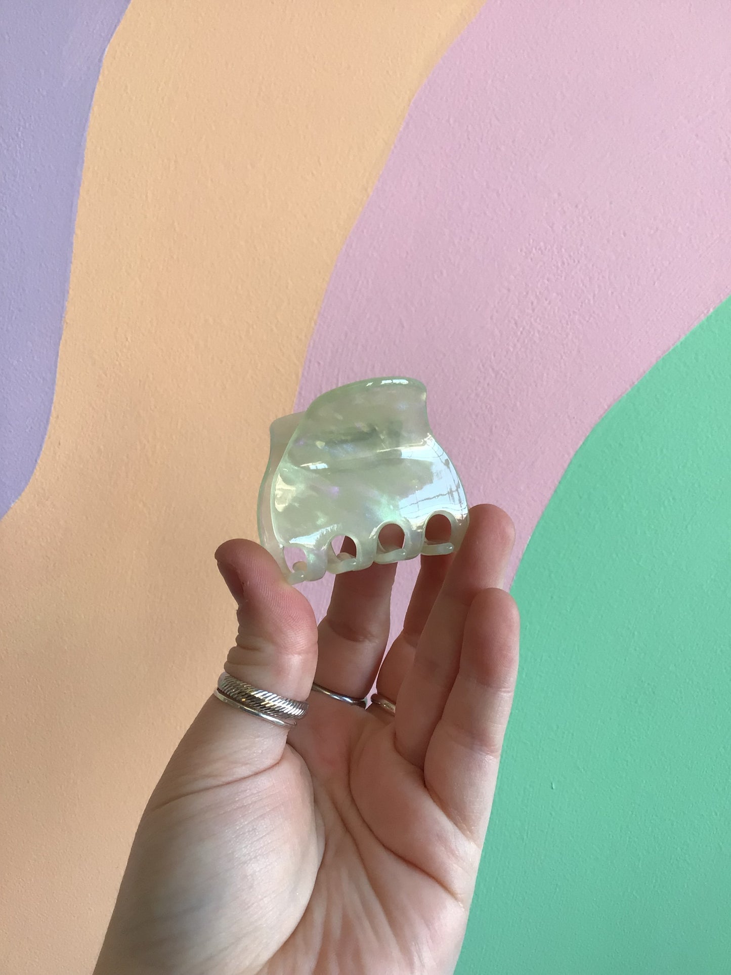 Little Iridescent Claw Clips