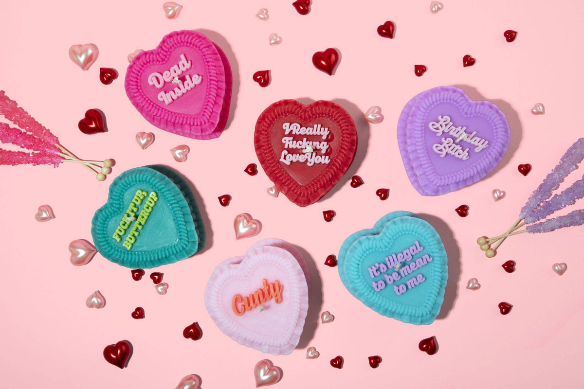 Dead Inside Heart Candle (funny gifts, dark humor)