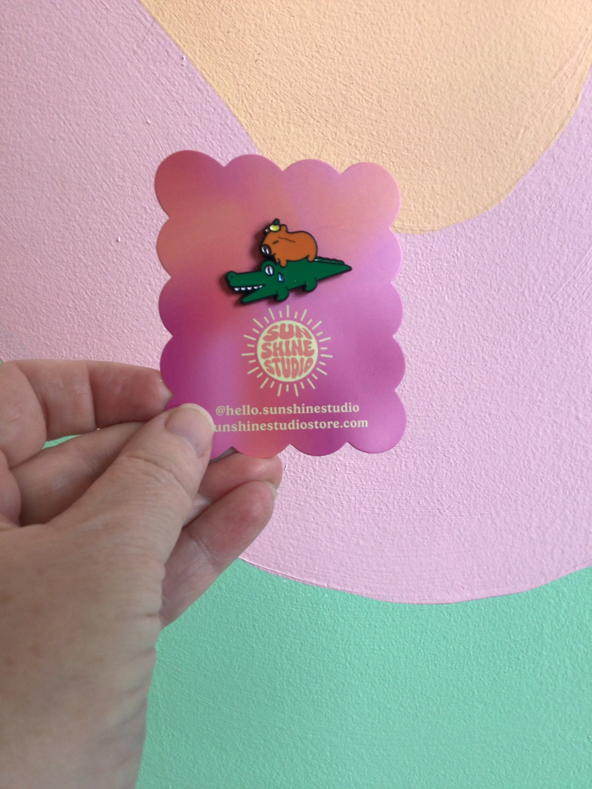 Capybara Enamel Pin