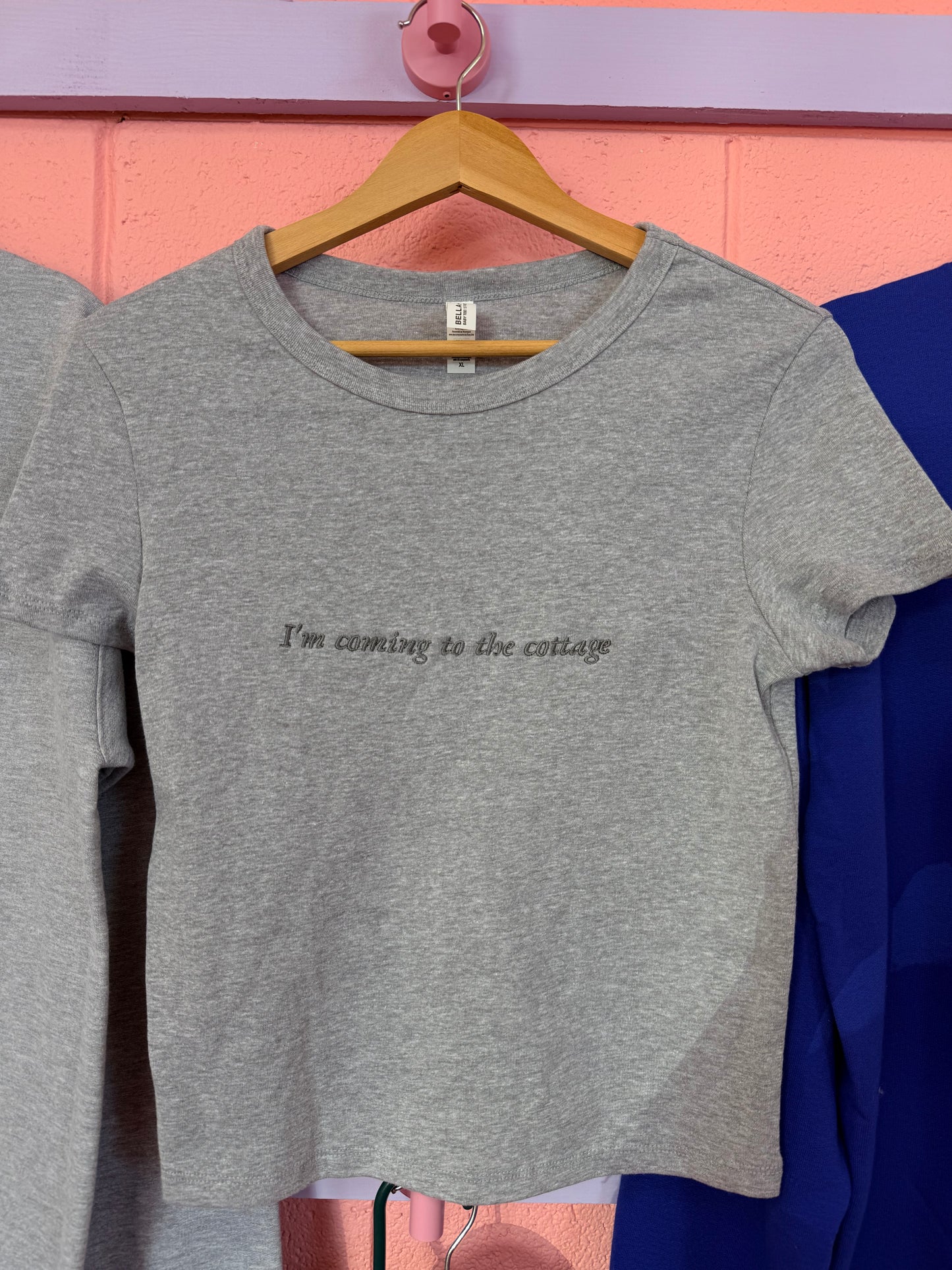 "I'm coming to the cottage" Heated Rivalry Embroidered Top