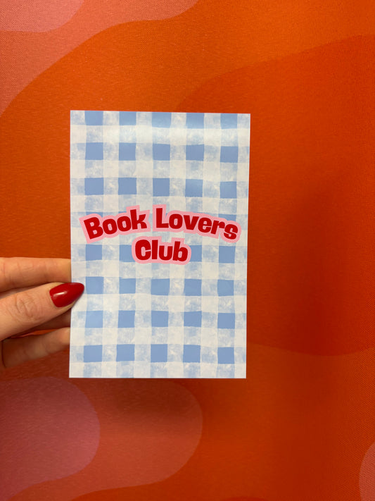 Book Lovers Club Post Card