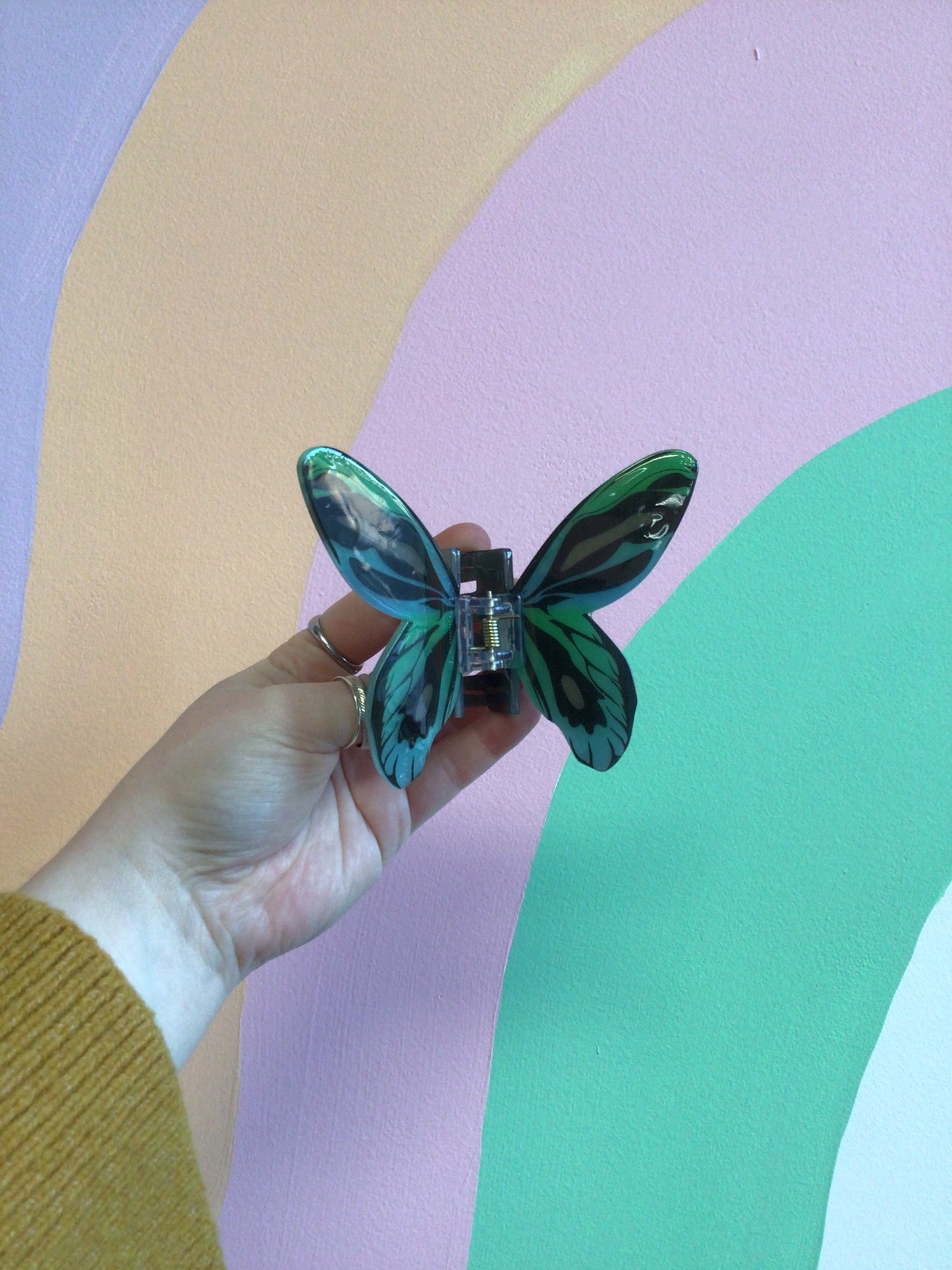 Colorful Butterfly Hair Claw