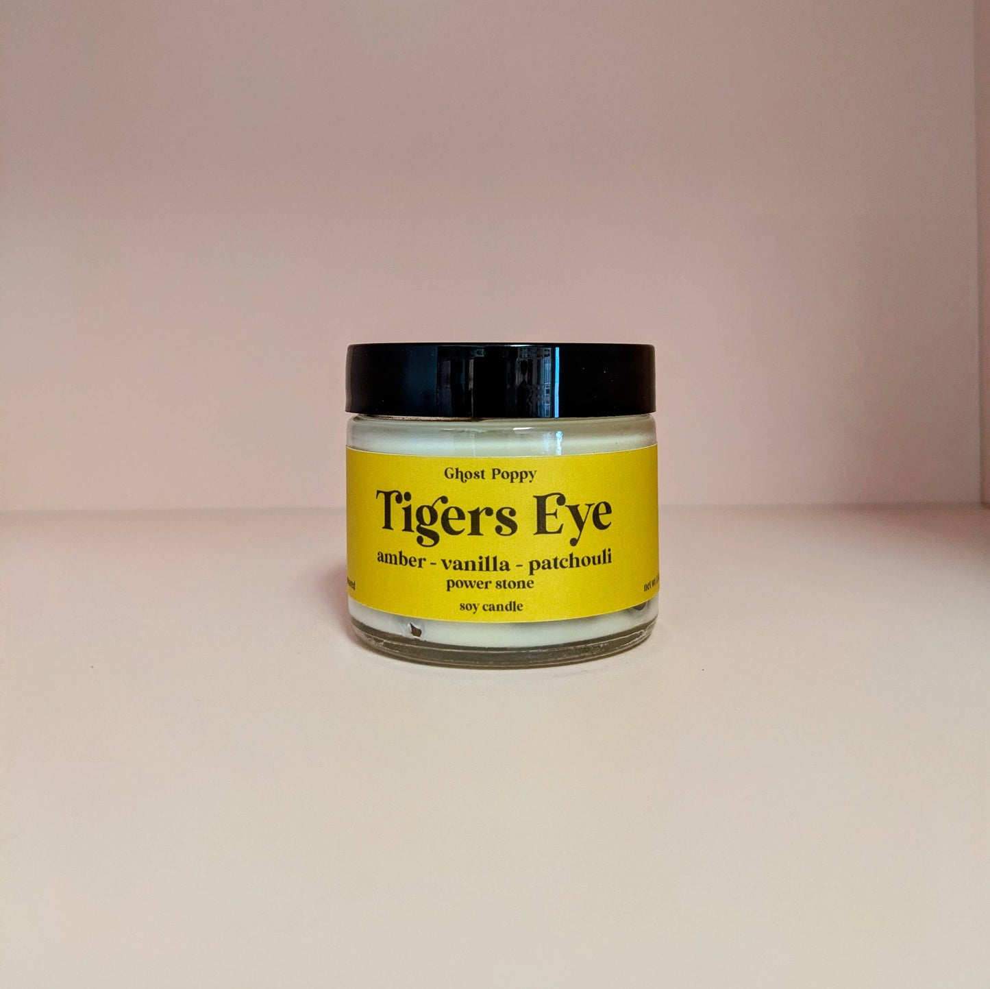 Tigers Eye Mini Candle