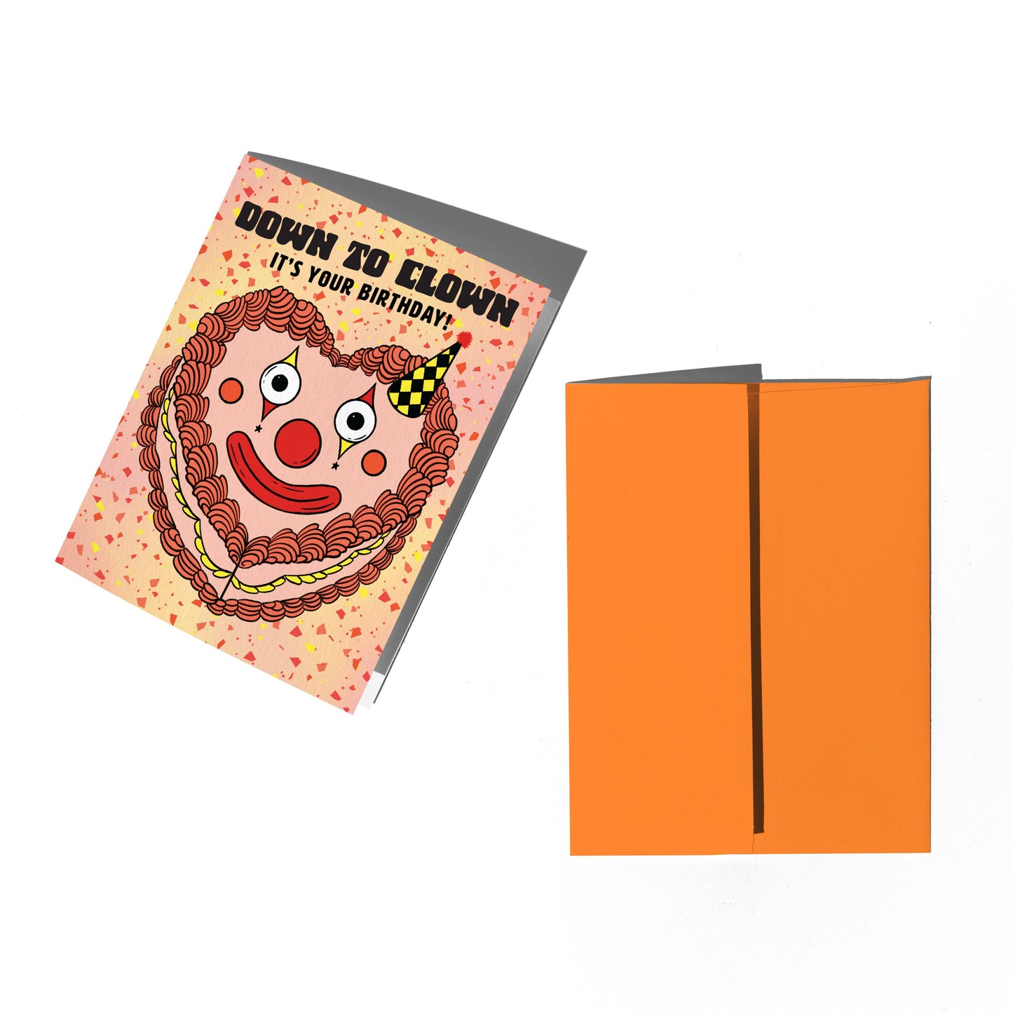 Clown Cake Birthday Card