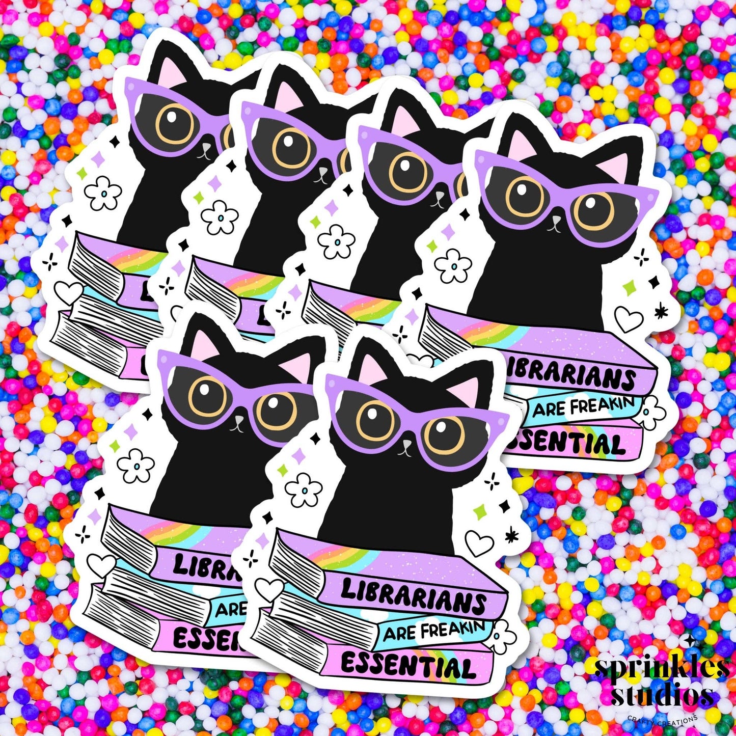 Librarians are Essential Vinyl Sticker