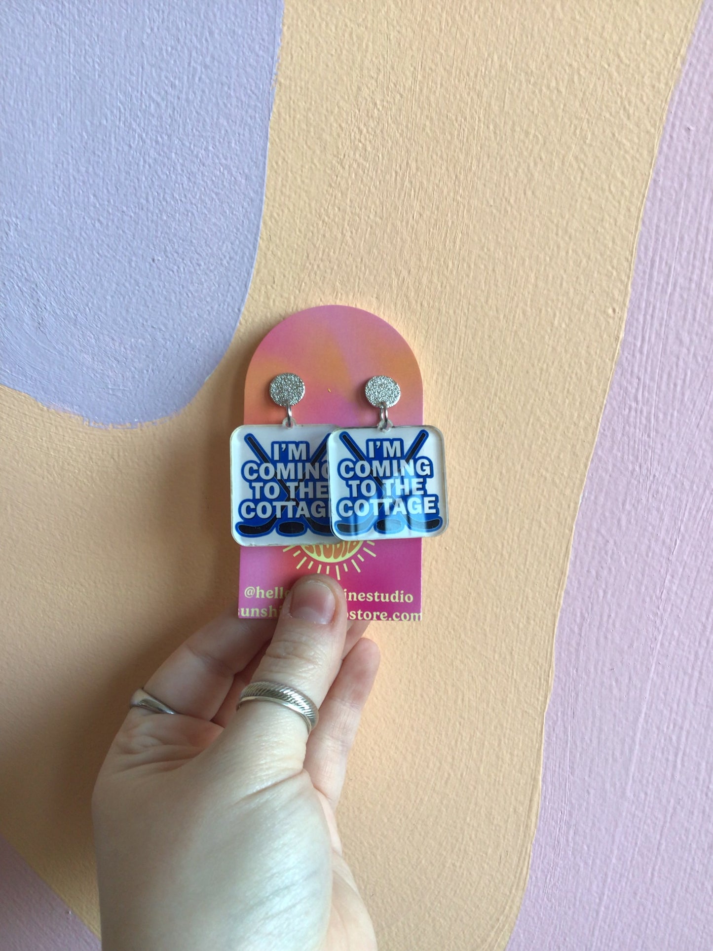 I’m Coming to the Cottage Heated Rivalry Earrings