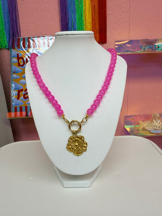Tate Titanium Beaded Necklace