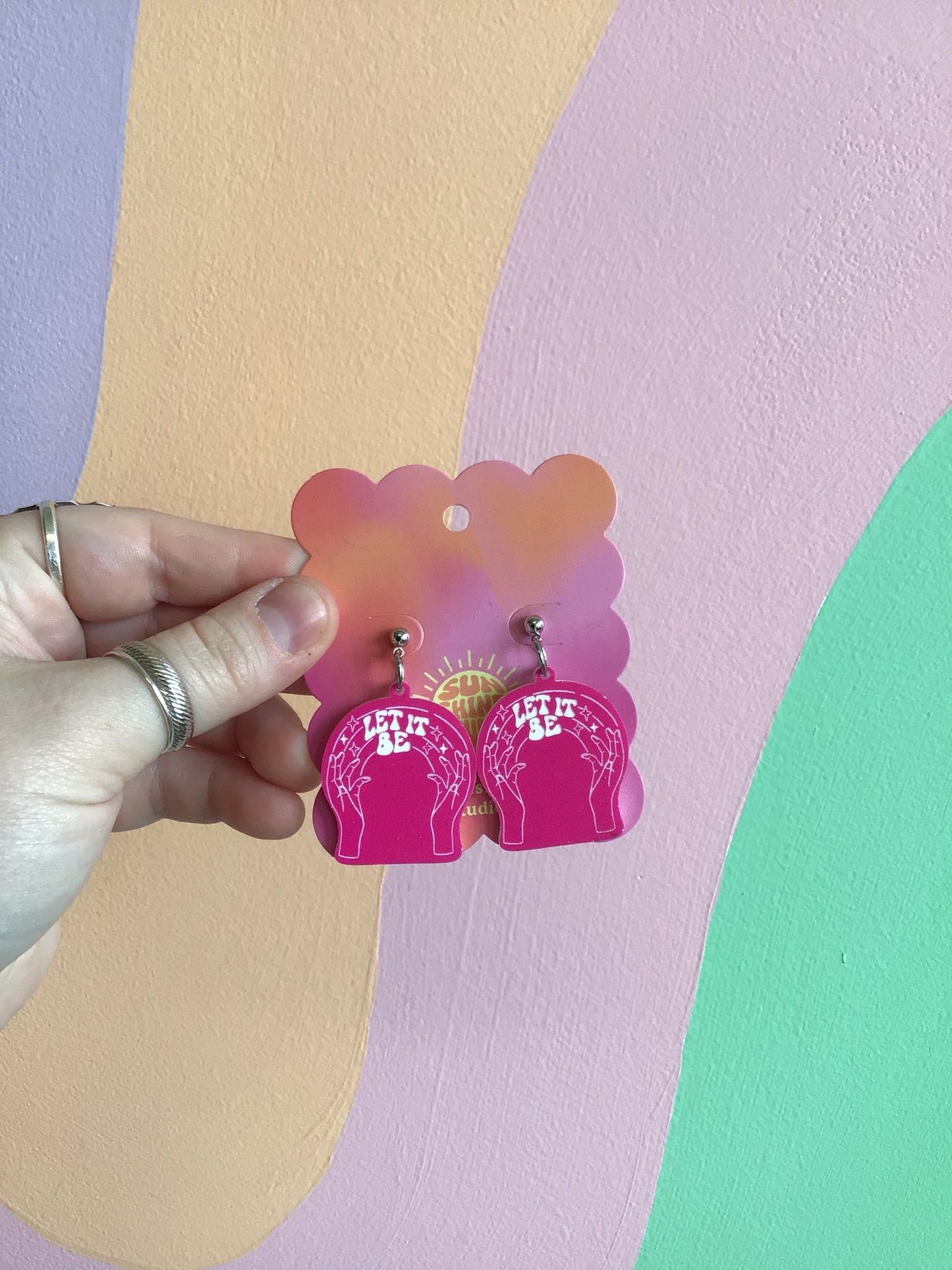 Let It Be Pink Earrings