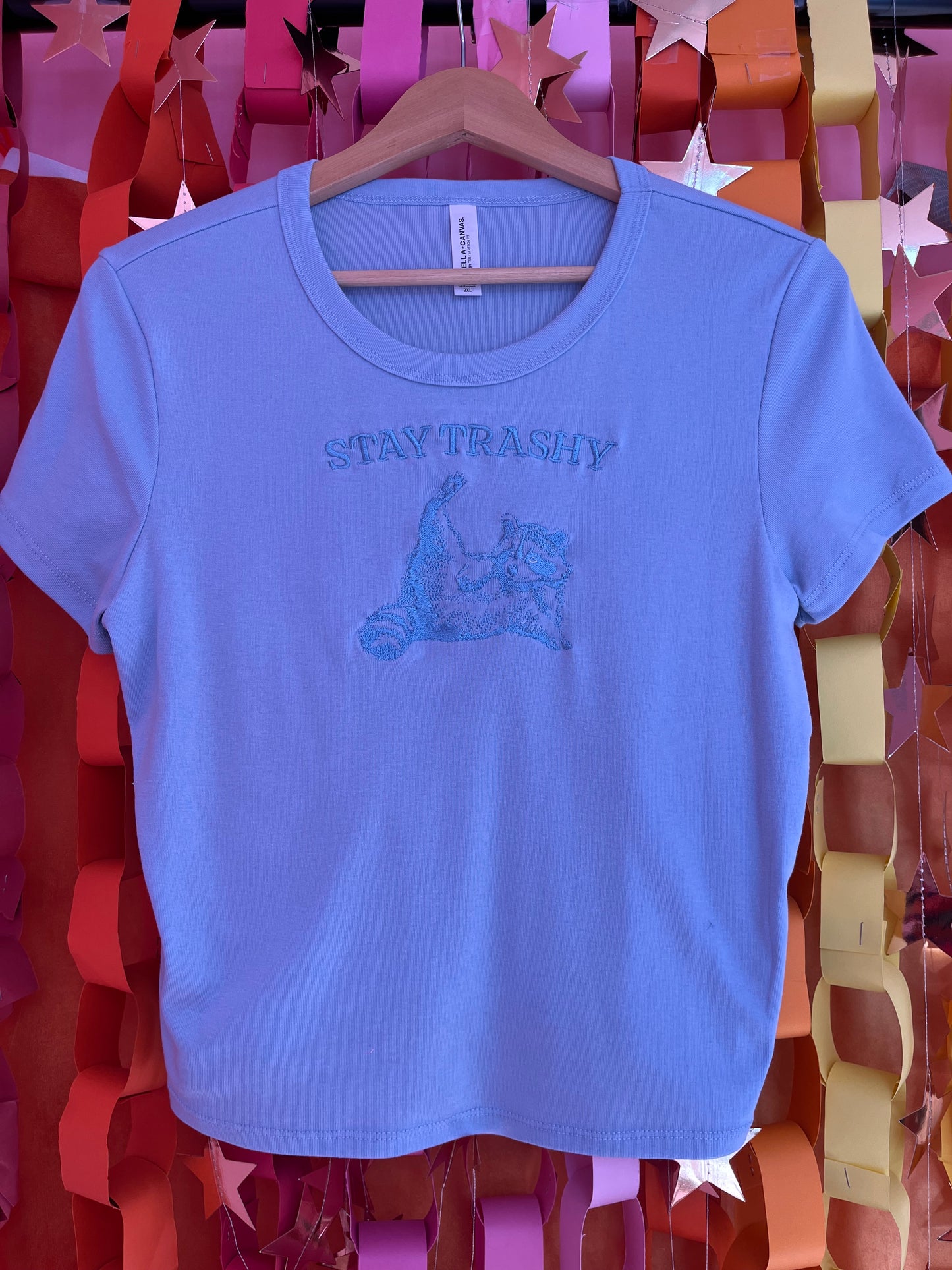“Stay Trashy” Embroidered Shirt