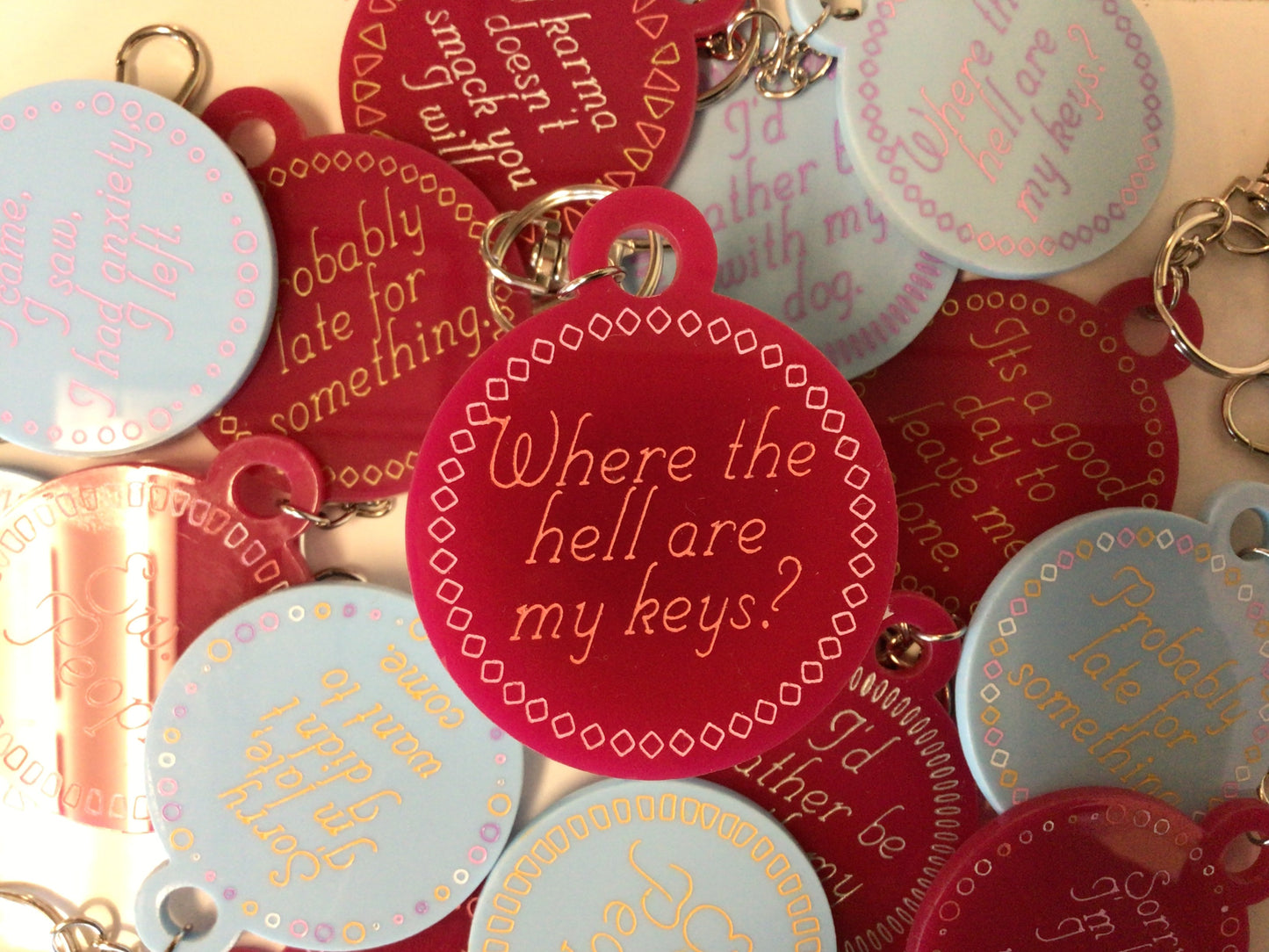 Where The Hell Are My Keys? Keychain