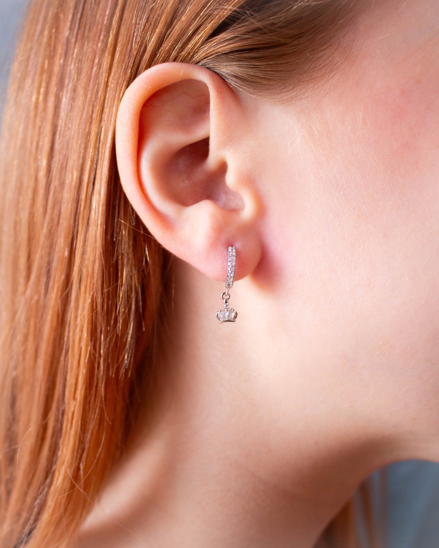 Glimmering Crown Hoop - Mix and Match Earring