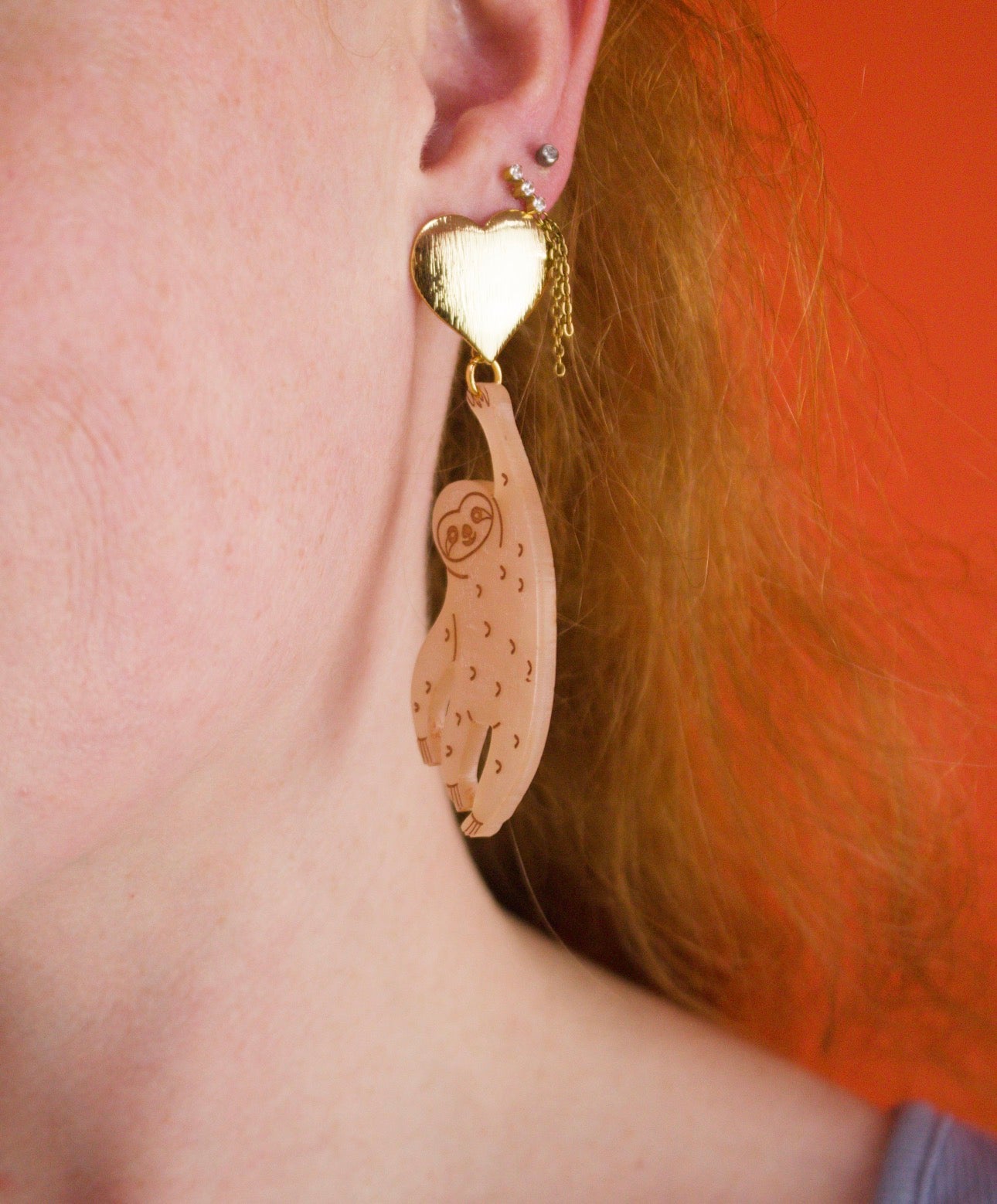 Happy Sloth Earrings