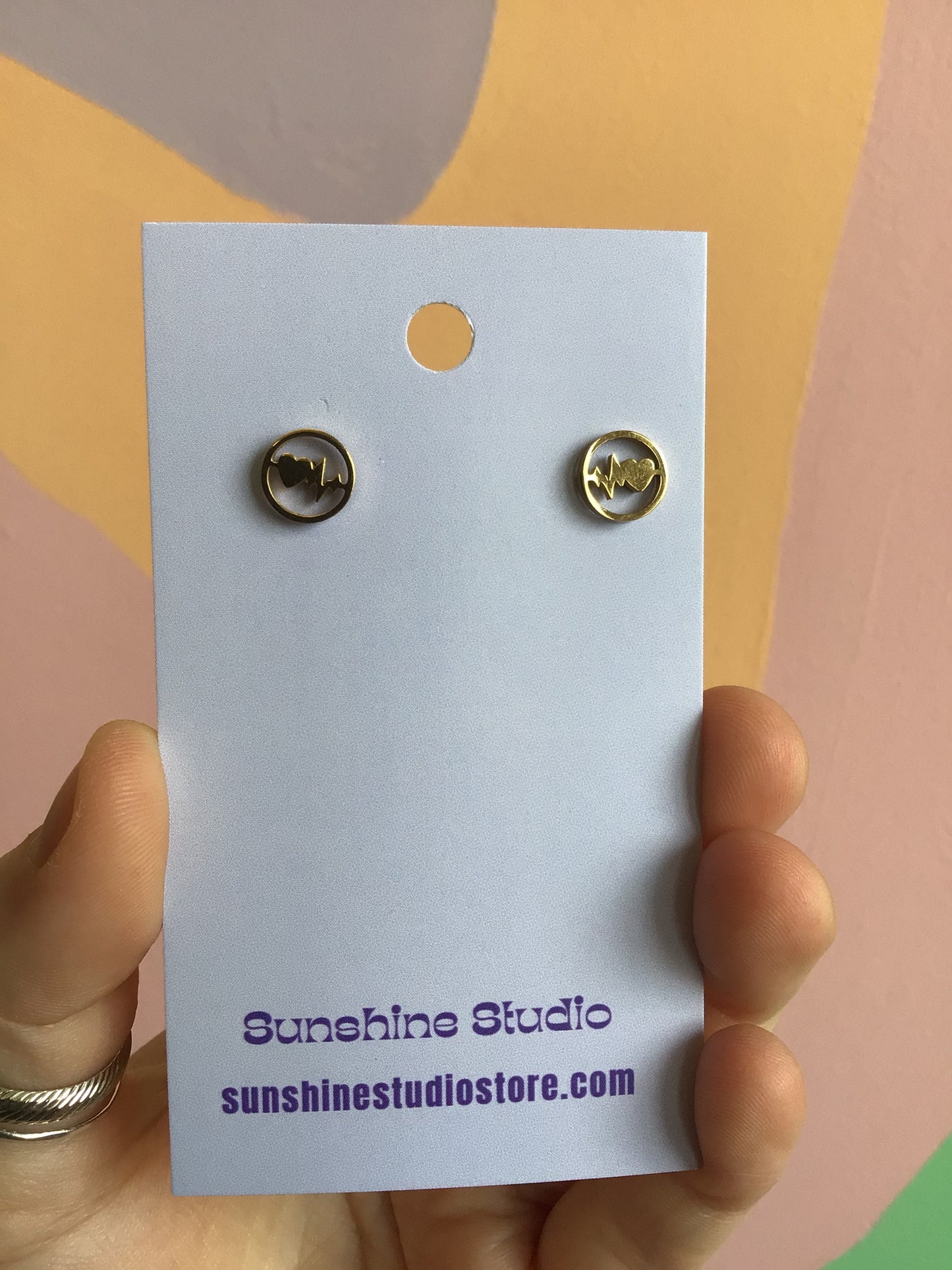 Tiny Pulse Stainless Steel Studs