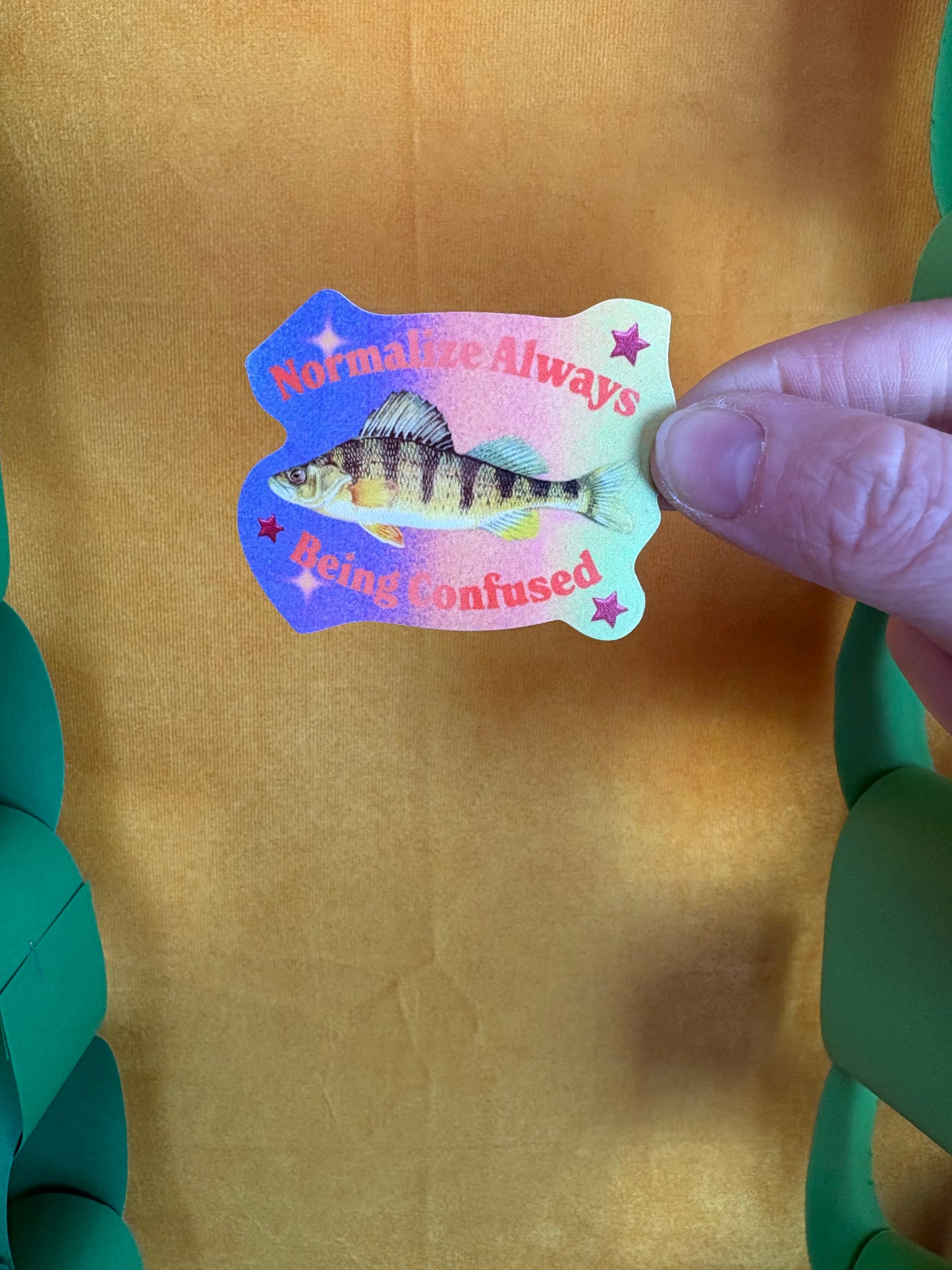 Normalize Always Being Confused Sticker