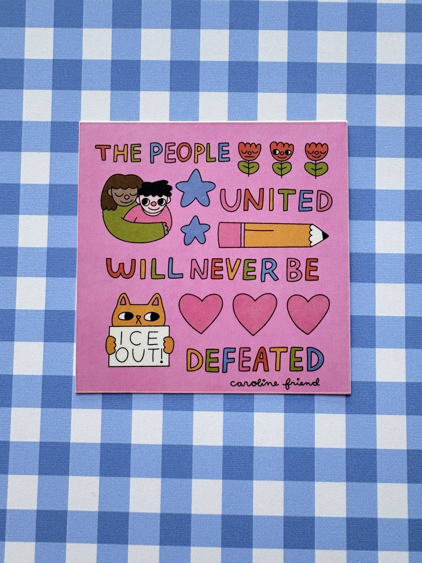 The People United Sticker | Anti-ICE Vinyl Waterproof